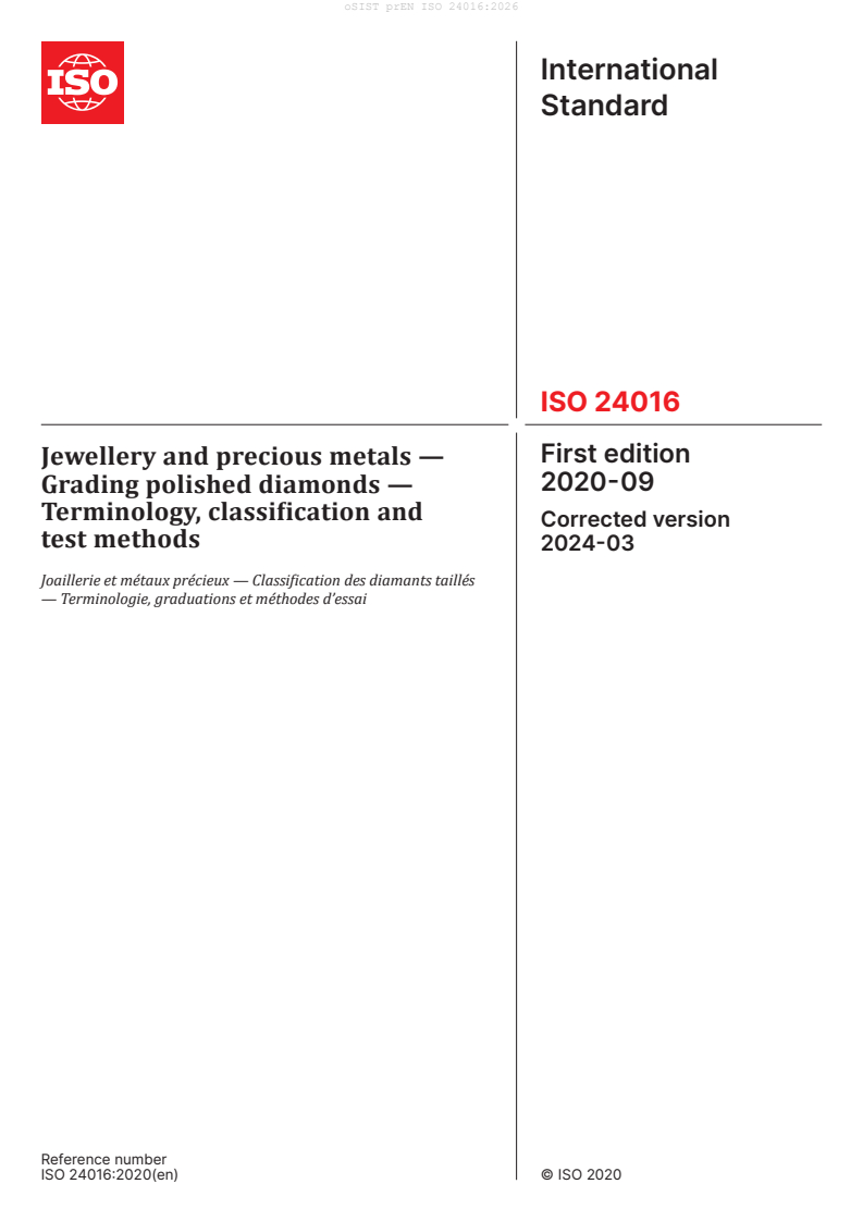 prEN ISO 24016 prEN ISO 24016:2026 - BARVE