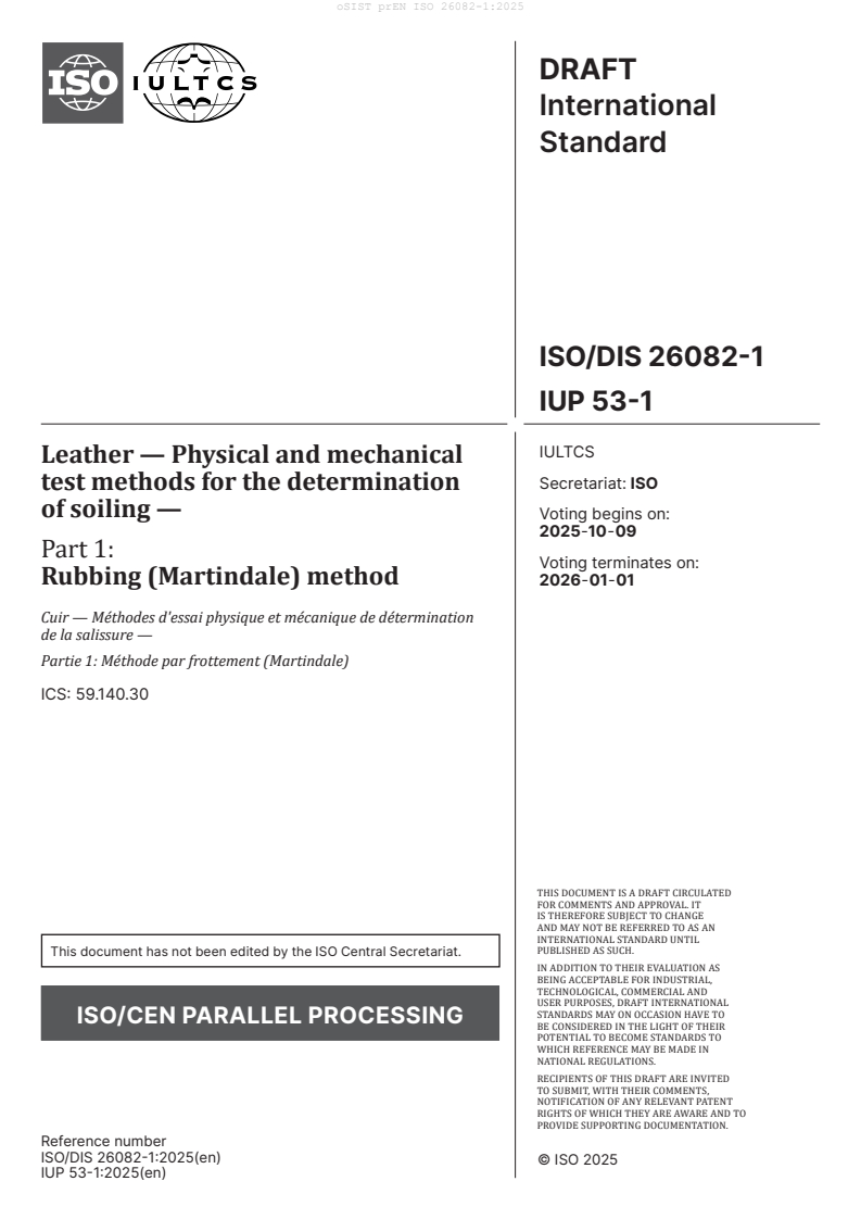 prEN ISO 26082-1:2025 - BARVE
