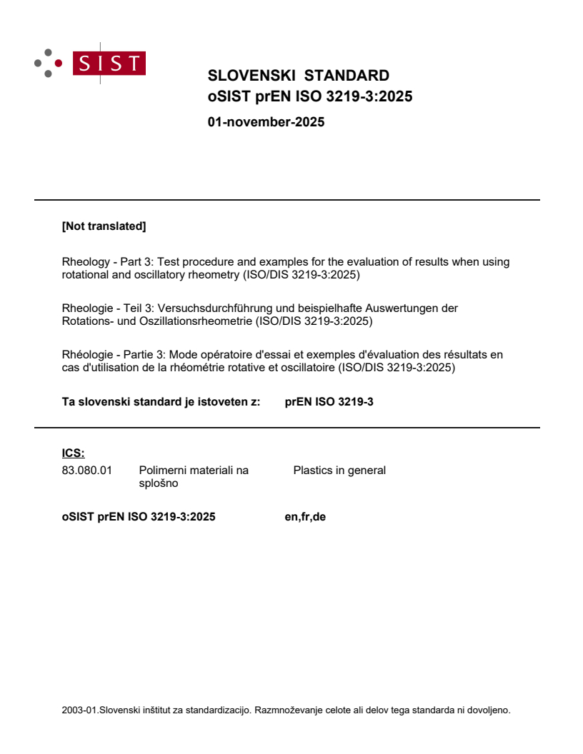 oSIST prEN ISO 3219-3:2025