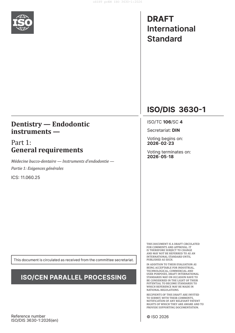 oSIST prEN ISO 3630-1:2026 oSIST prEN ISO 3630-1:2026 - BARVE - Page 3 preview
