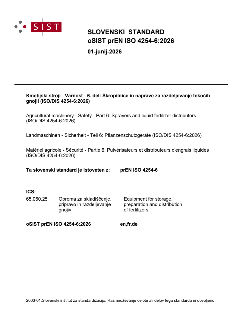 prEN ISO 4254-6 prEN ISO 4254-6:2026 - Page 1 preview