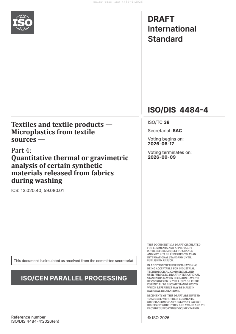 prEN ISO 4484-4 prEN ISO 4484-4:2026 - BARVE - Page 3 preview