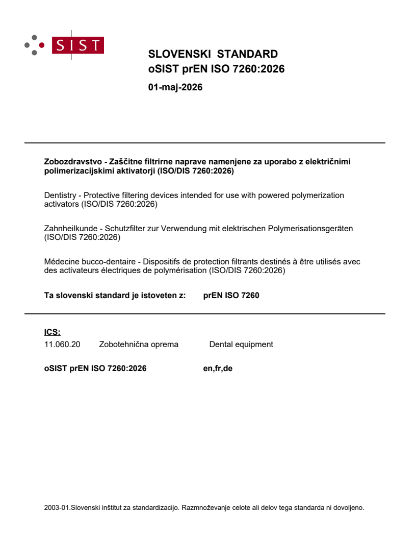 prEN ISO 7260 prEN ISO 7260:2026 - Page 1 preview