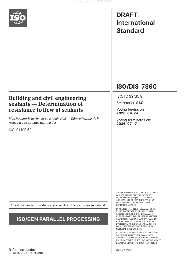prEN ISO 7390 prEN ISO 7390:2026 - Page 3 preview