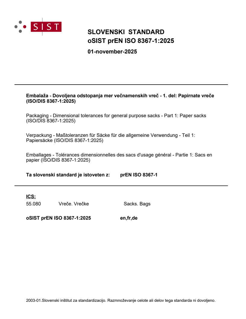 prEN ISO 8367-1:2025