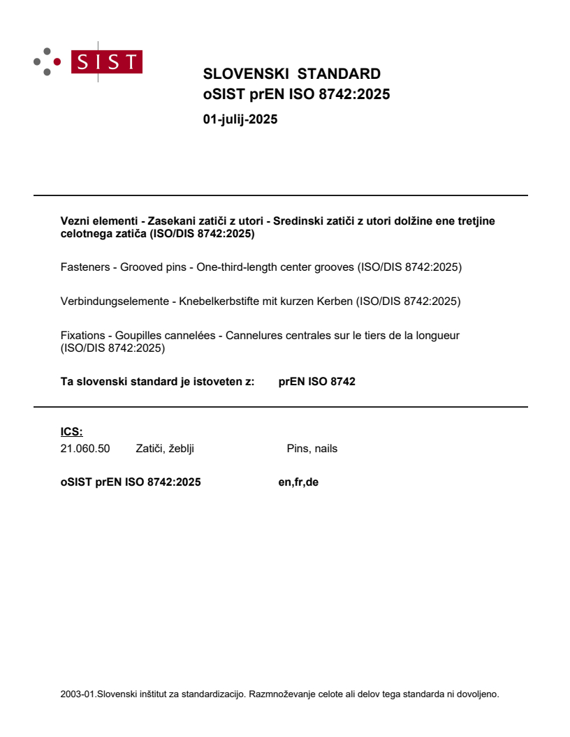 prEN ISO 8742:2025