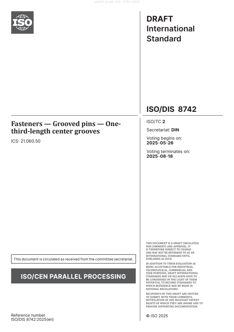 prEN ISO 8742:2025
