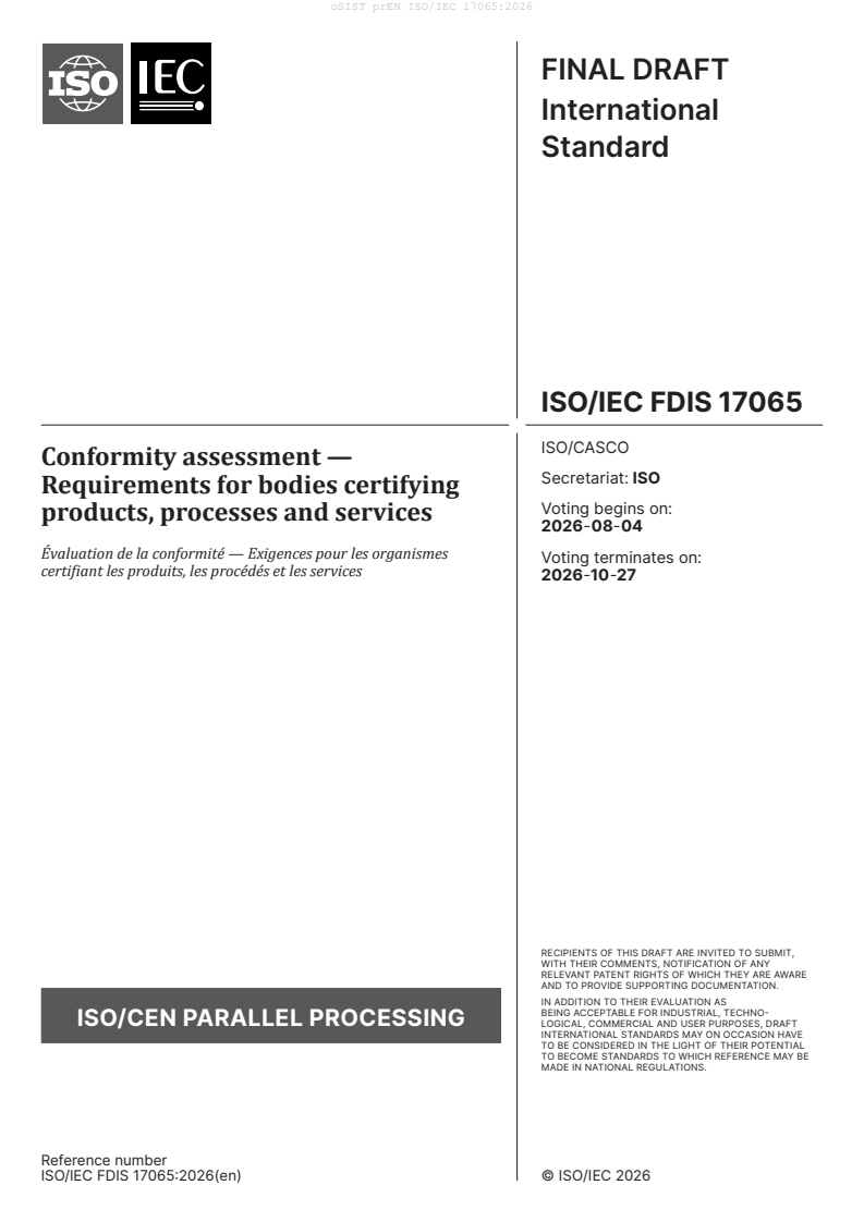 prEN ISO/IEC 17065 prEN ISO/IEC 17065:2026 - Page 3 preview