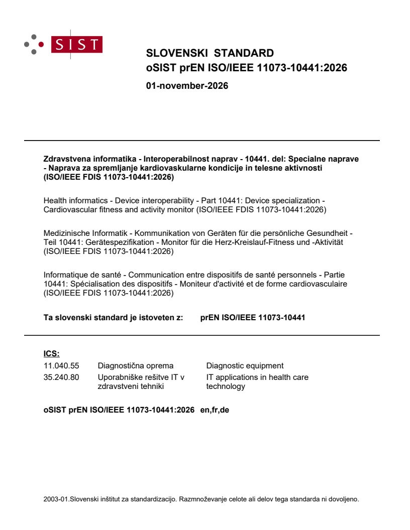 prEN ISO/IEEE 11073-10441 prEN ISO/IEEE 11073-10441:2026 - Page 1 preview