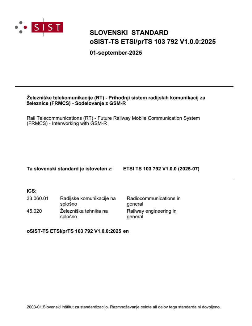 oSIST-TS ETSI/prTS 103 792 V1.0.0:2025 - BARVE