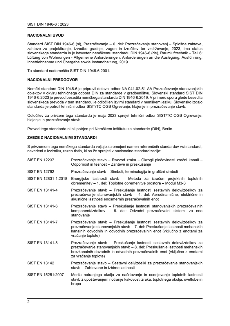 SIST DIN 1946-6:2023 SIST DIN 1946-6:2023 - BARVE - Page 2 preview