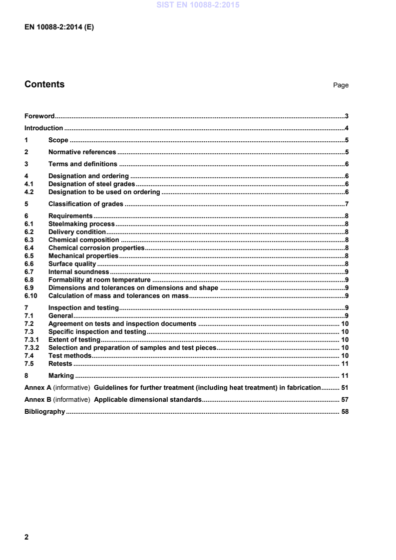 EN 10088-2:2014 EN 10088-2:2015 (EN) - Page 4 preview