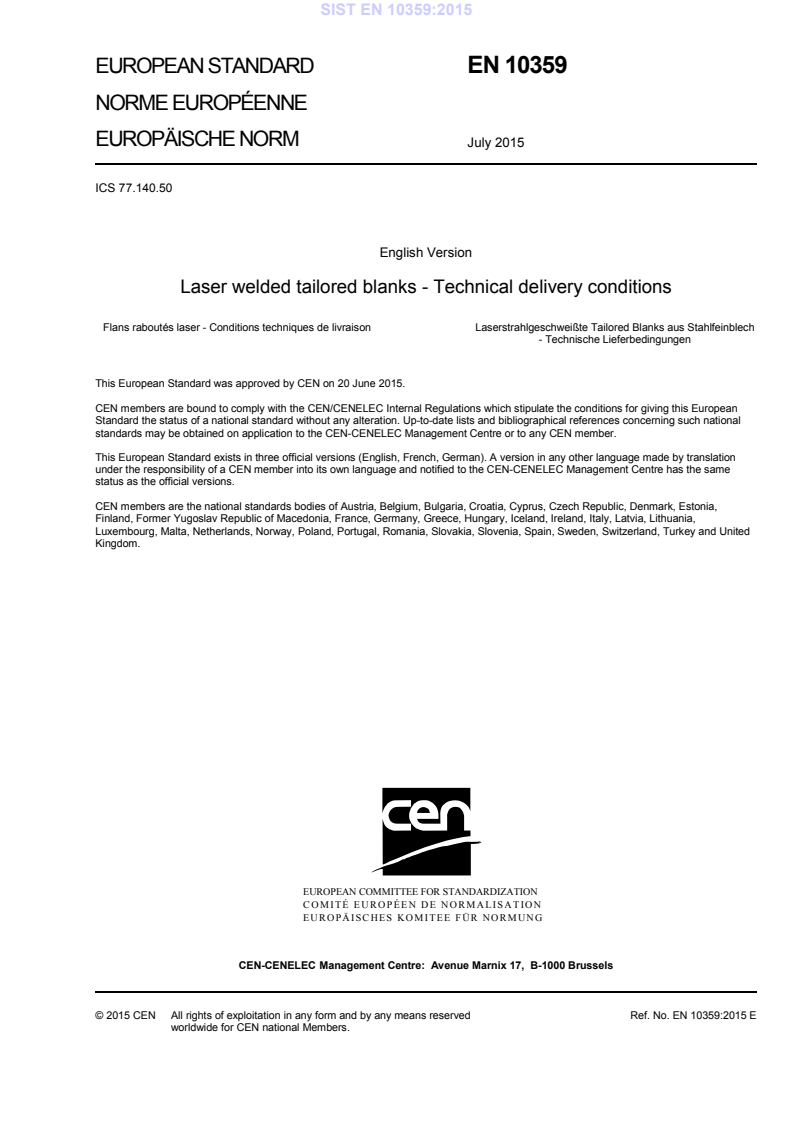 EN 10359:2015 EN 10359:2015 - Page 3 preview