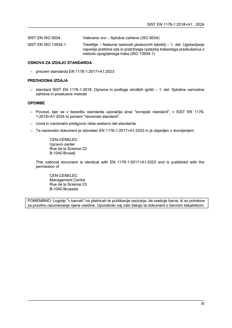 EN 1176-1:2017+A1:2023 EN 1176-1:2018+A1:2024 - BARVE - Page 3 preview