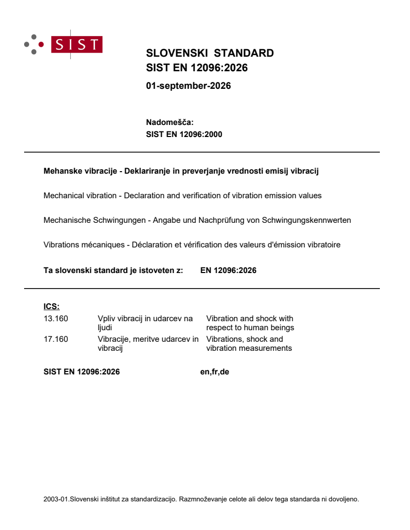 EN 12096:2026 EN 12096:2026 - Page 1 preview