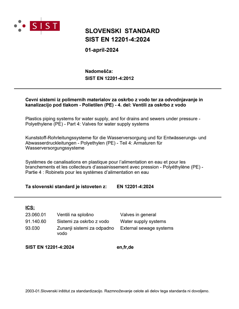 EN 12201-4:2024 EN 12201-4:2024 - Page 1 preview