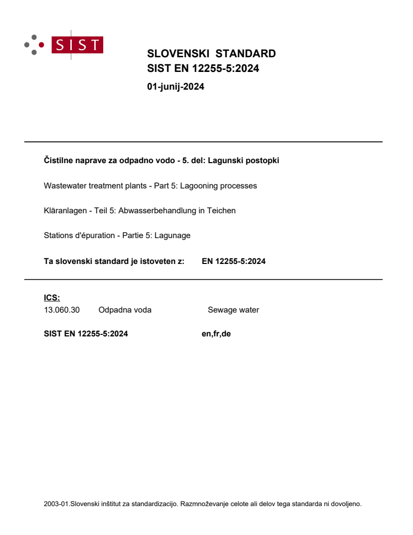 EN 12255-5:2024 EN 12255-5:2024 - Page 1 preview