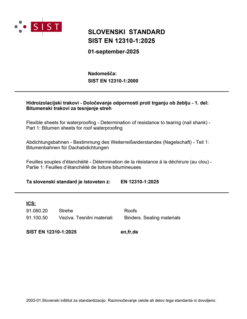 EN 12310-1:2025