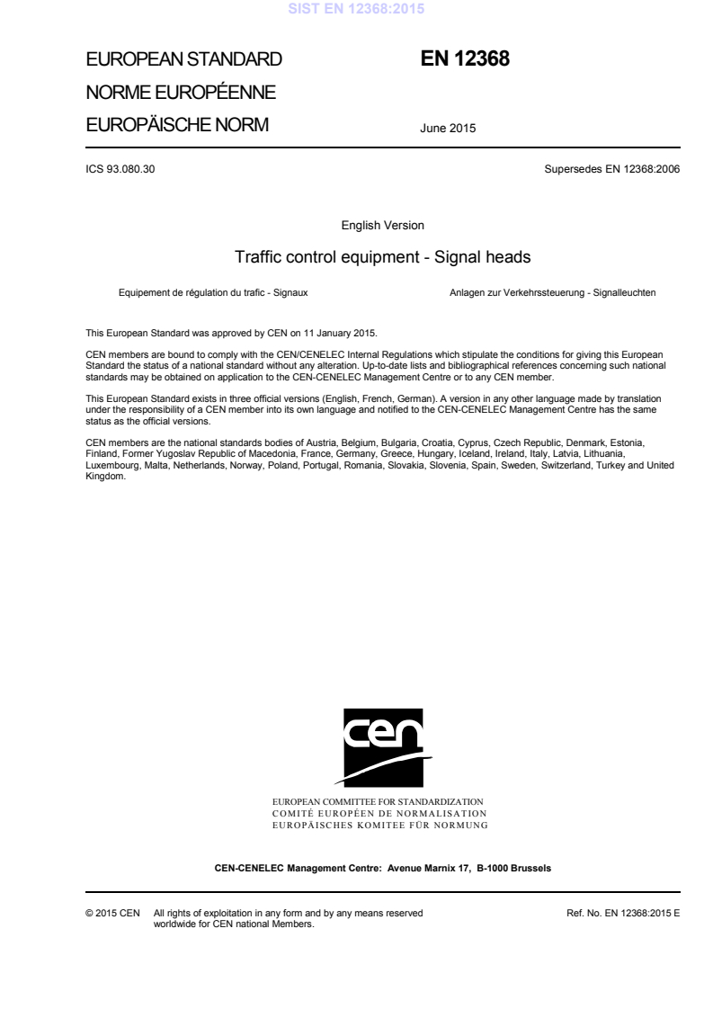 EN 12368:2015 EN 12368:2015 - Page 3 preview