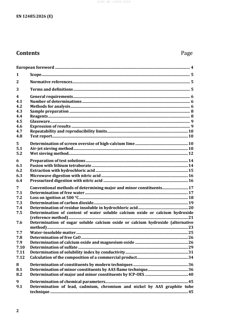 SIST EN 12485:2026 SIST EN 12485:2026 - Page 4 preview