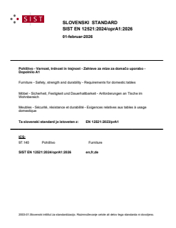 EN 12521:2024/oprA1:2026 - Page 1 preview