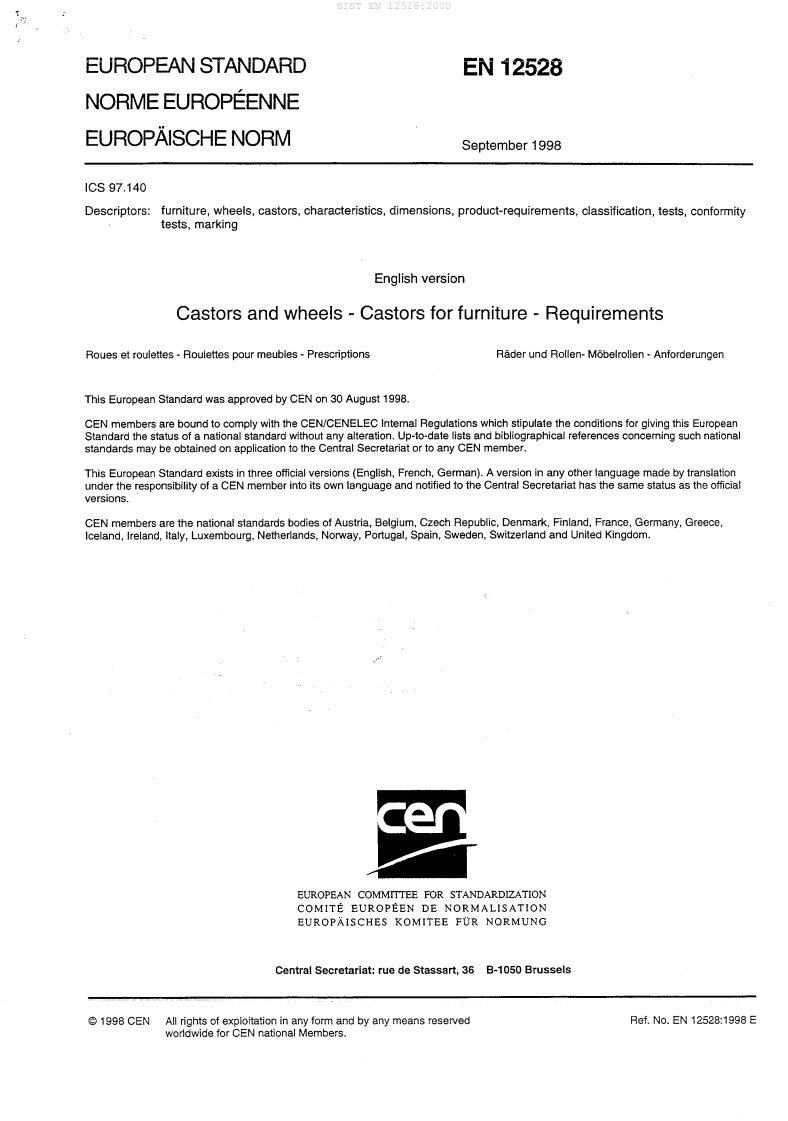 SIST EN 12528:2000 SIST EN 12528:2000
