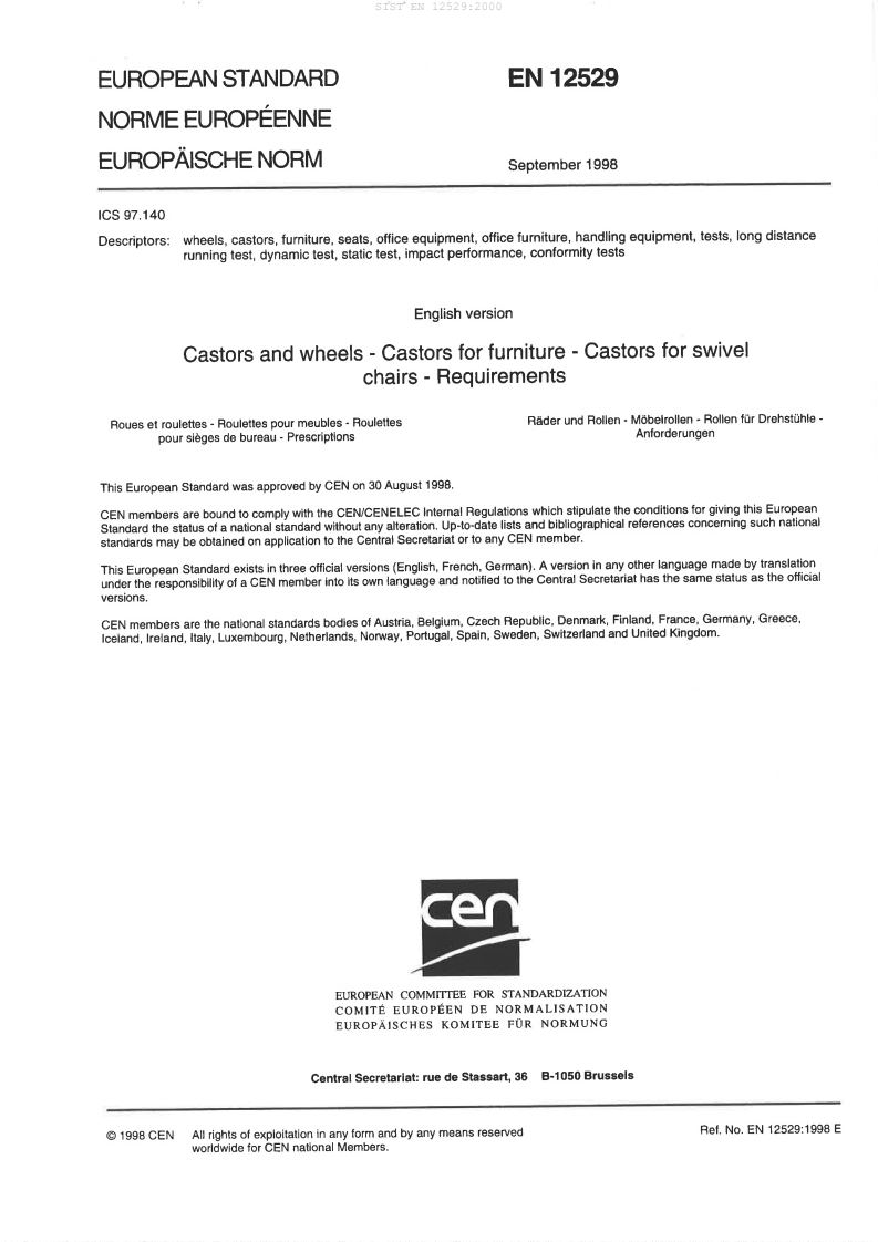 SIST EN 12529:2000