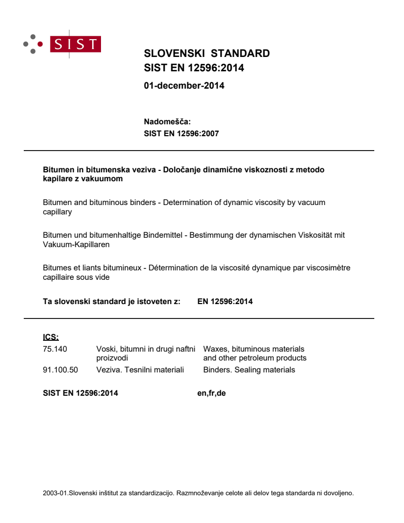 EN 12596:2014 EN 12596:2014 - Page 1 preview