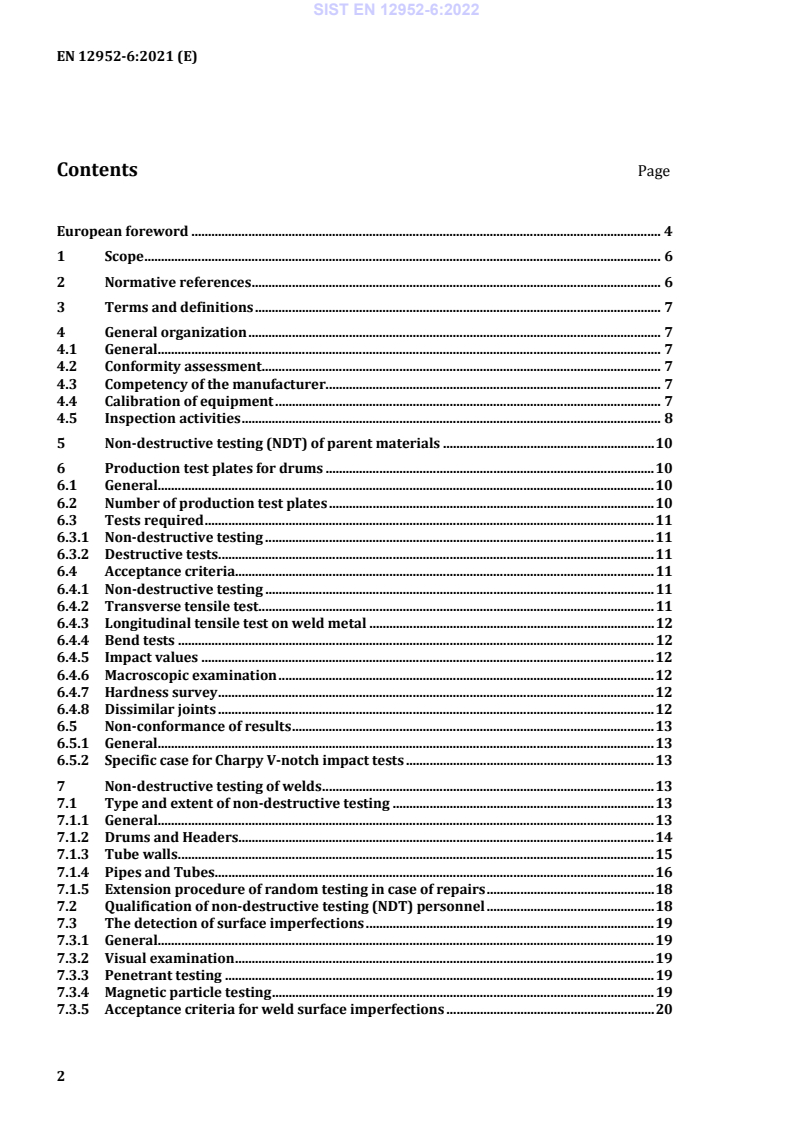 EN 12952-6:2021 EN 12952-6:2022 - Page 4 preview