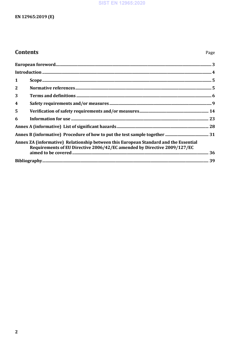 EN 12965:2019 EN 12965:2020 - BARVE - Page 4 preview