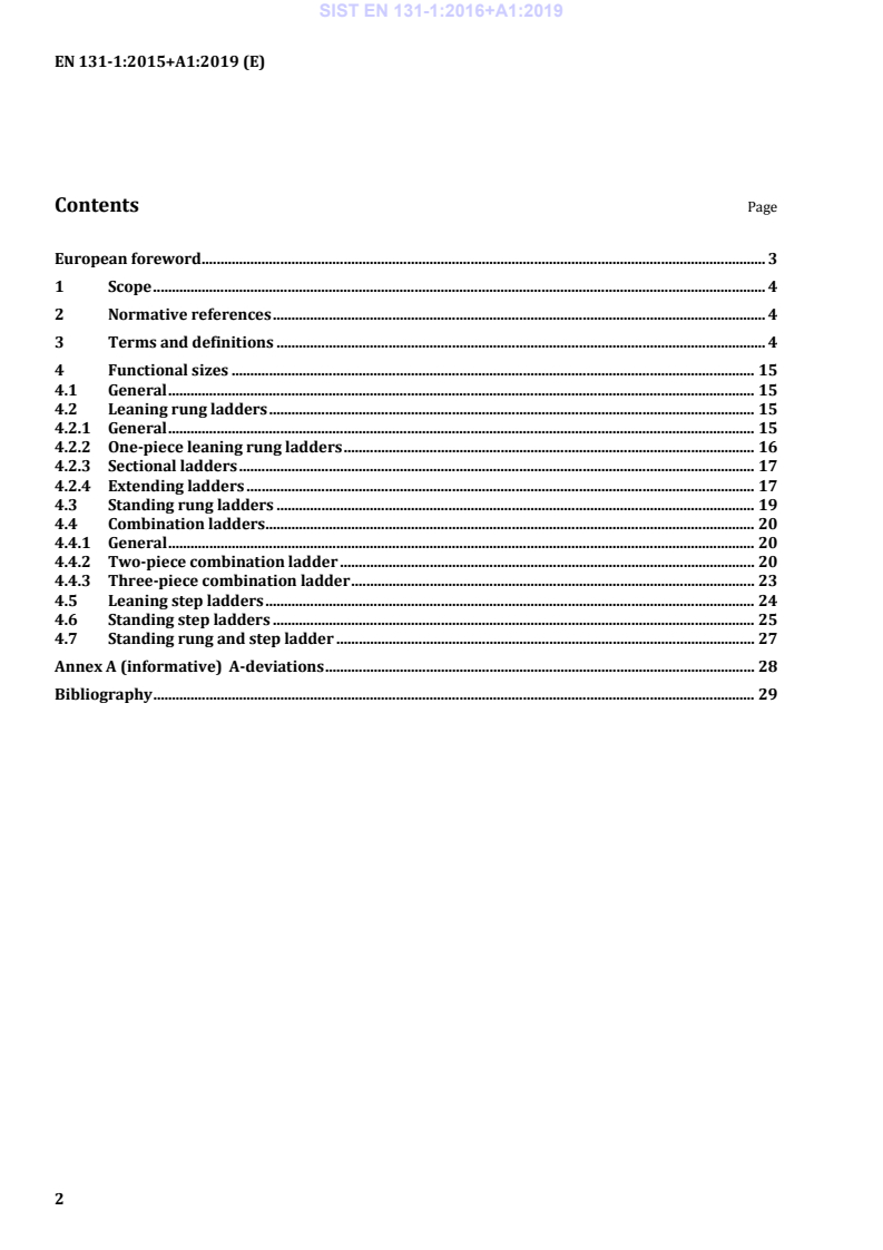EN 131-1:2015+A1:2019 EN 131-1:2016+A1:2019 - Page 4 preview