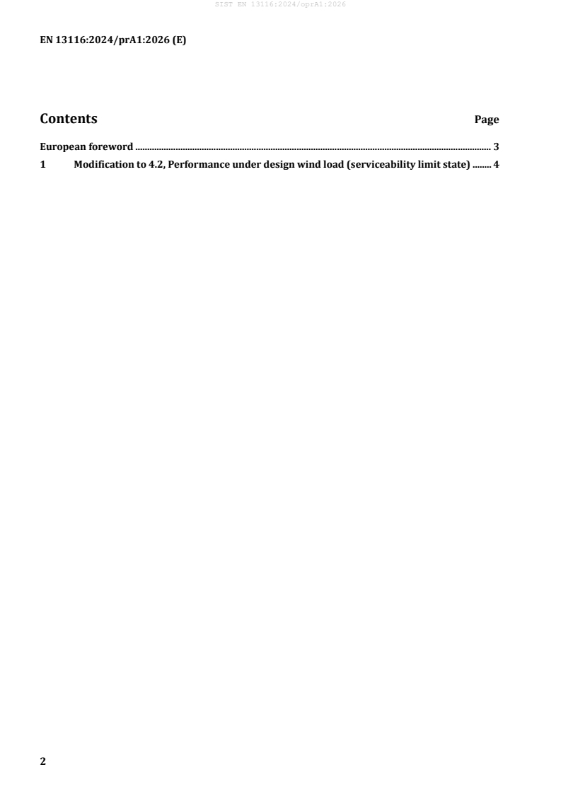 EN 13116:2024/prA1 EN 13116:2024/oprA1:2026 - Page 4 preview