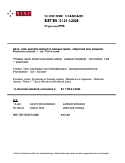 EN 13124-1:2026 - Page 1 preview