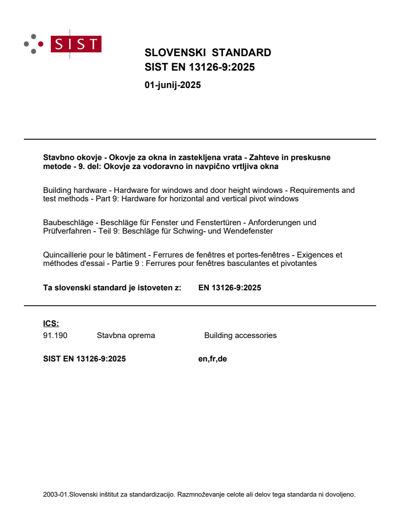 EN 13126-9:2025 EN 13126-9:2025 - Page 1 preview