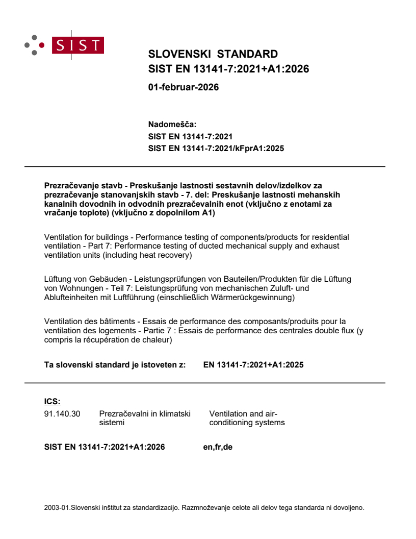 SIST EN 13141-7:2021+A1:2026 SIST EN 13141-7:2021+A1:2026 - BARVE