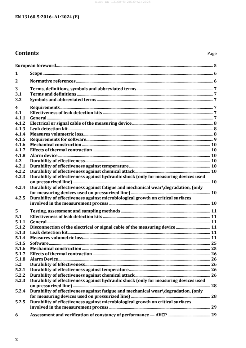 SIST EN 13160-5:2016+A1:2025 SIST EN 13160-5:2016+A1:2025 - Page 4 preview
