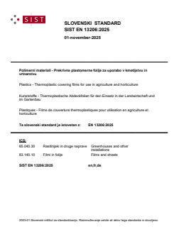 SIST EN 13206:2025 - Page 1 preview