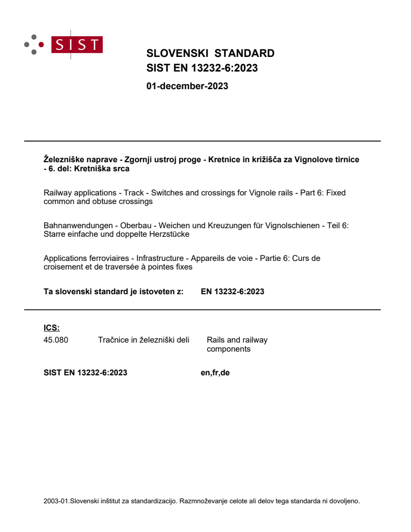 EN 13232-6:2023 EN 13232-6:2023 - Page 1 preview