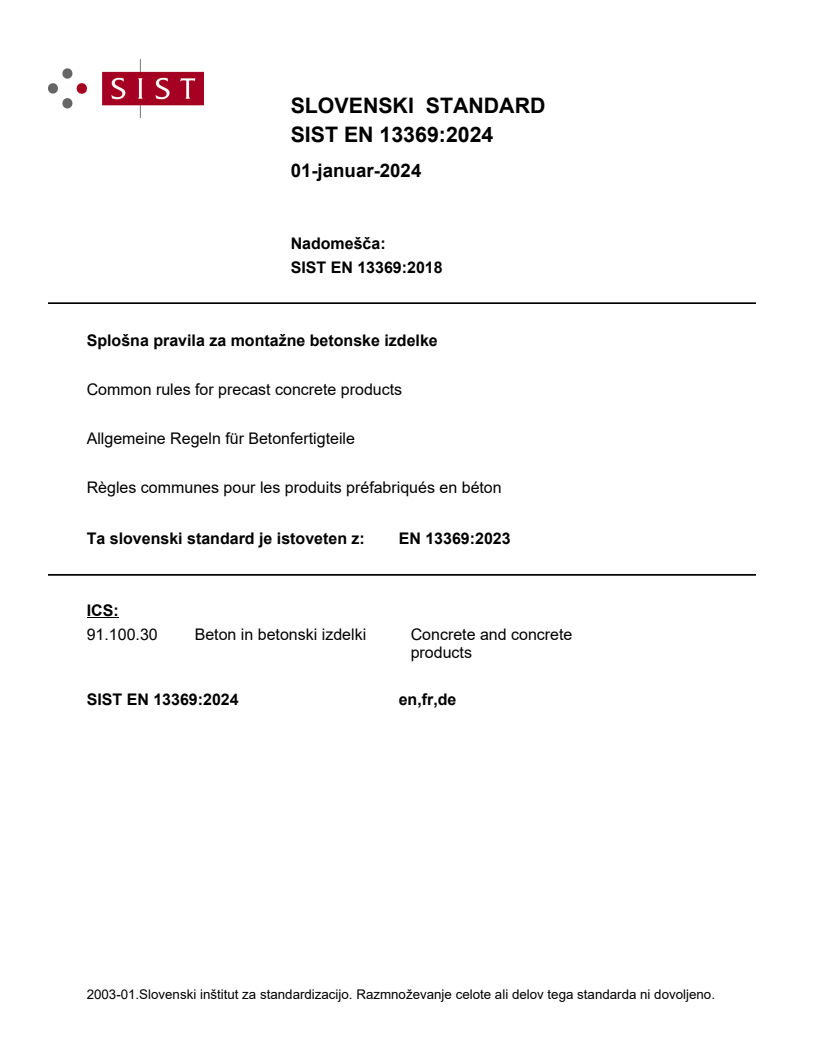 EN 13369:2023 EN 13369:2024 - Page 1 preview