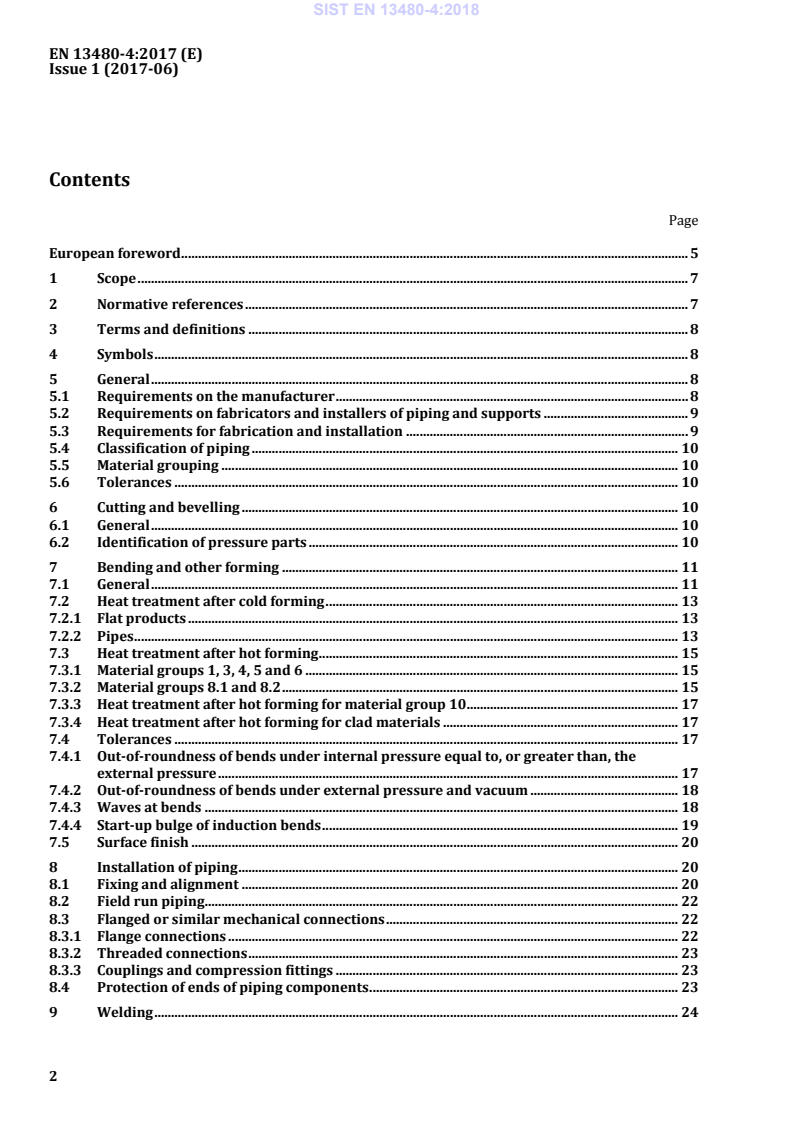 EN 13480-4:2017 EN 13480-4:2018 - Page 4 preview