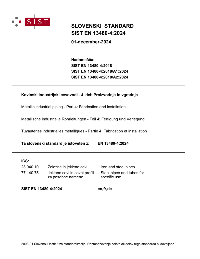 EN 13480-4:2024 EN 13480-4:2024 - Page 1 preview