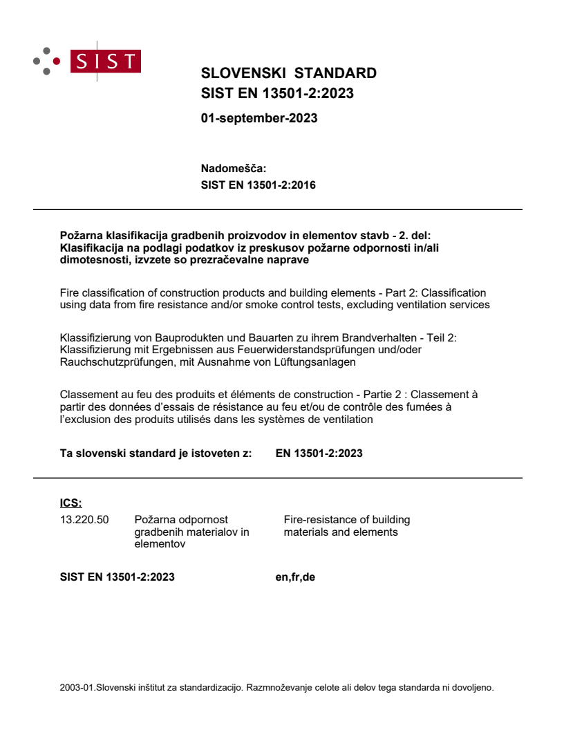 EN 13501-2:2023 EN 13501-2:2023 - Page 1 preview