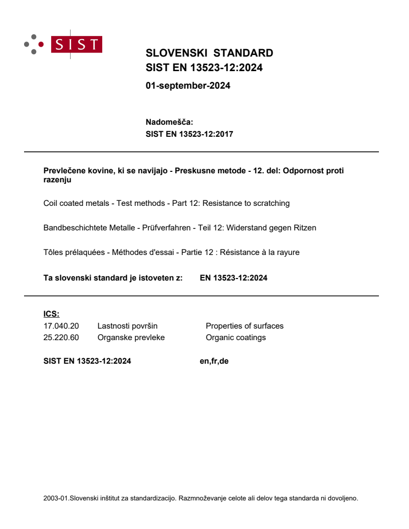 EN 13523-12:2024 EN 13523-12:2024 - Page 1 preview