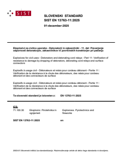 EN 13763-11:2025 - Page 1 preview