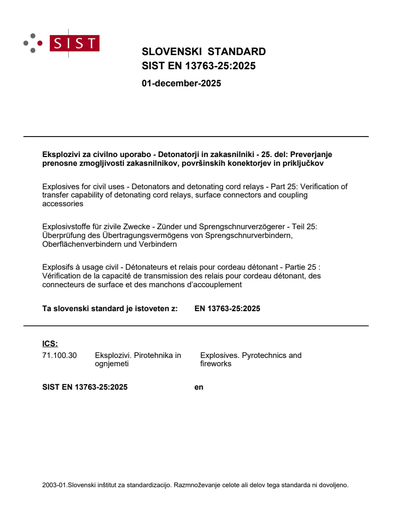 SIST EN 13763-25:2025 SIST EN 13763-25:2025