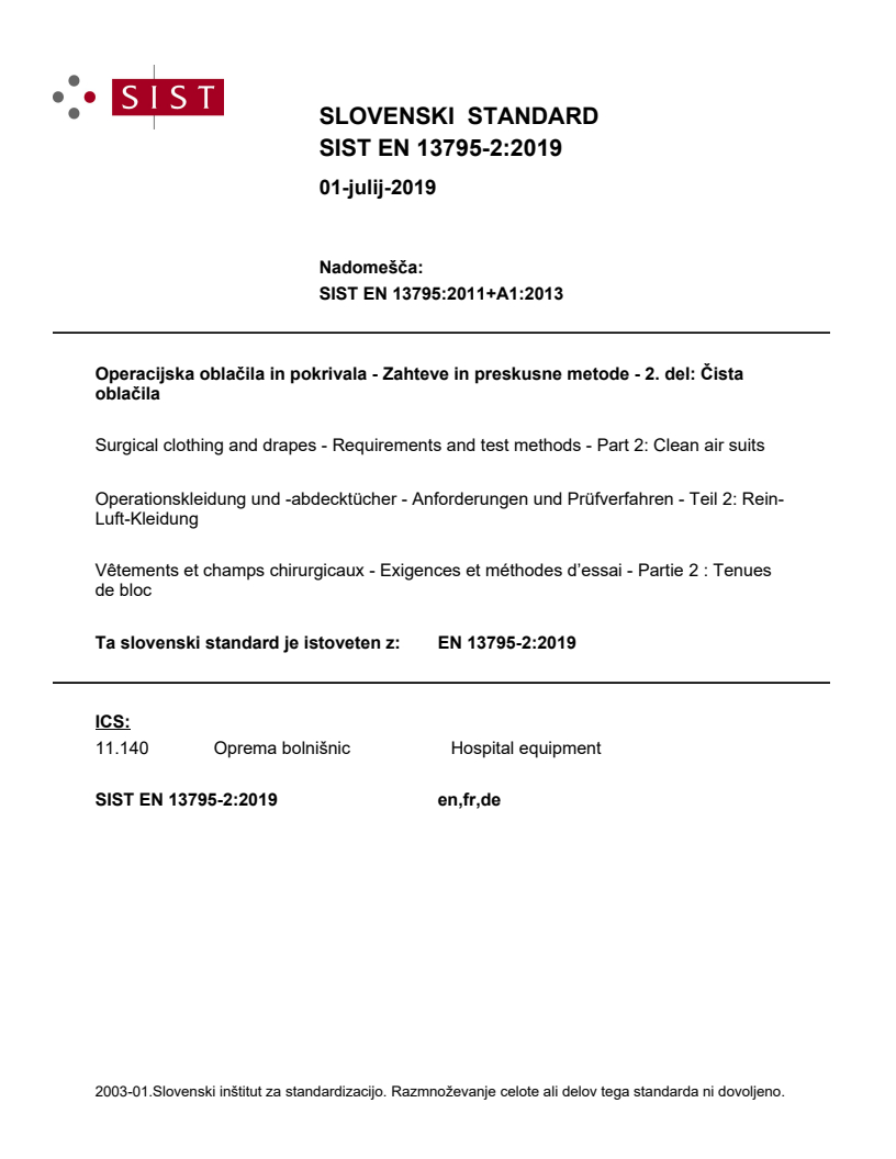 EN 13795-2:2019 EN 13795-2:2019 - Page 1 preview