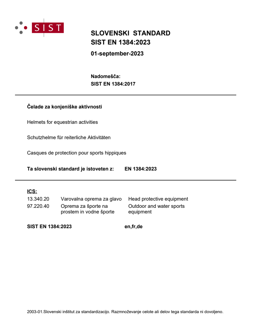 EN 1384:2023 EN 1384:2023 - Page 1 preview