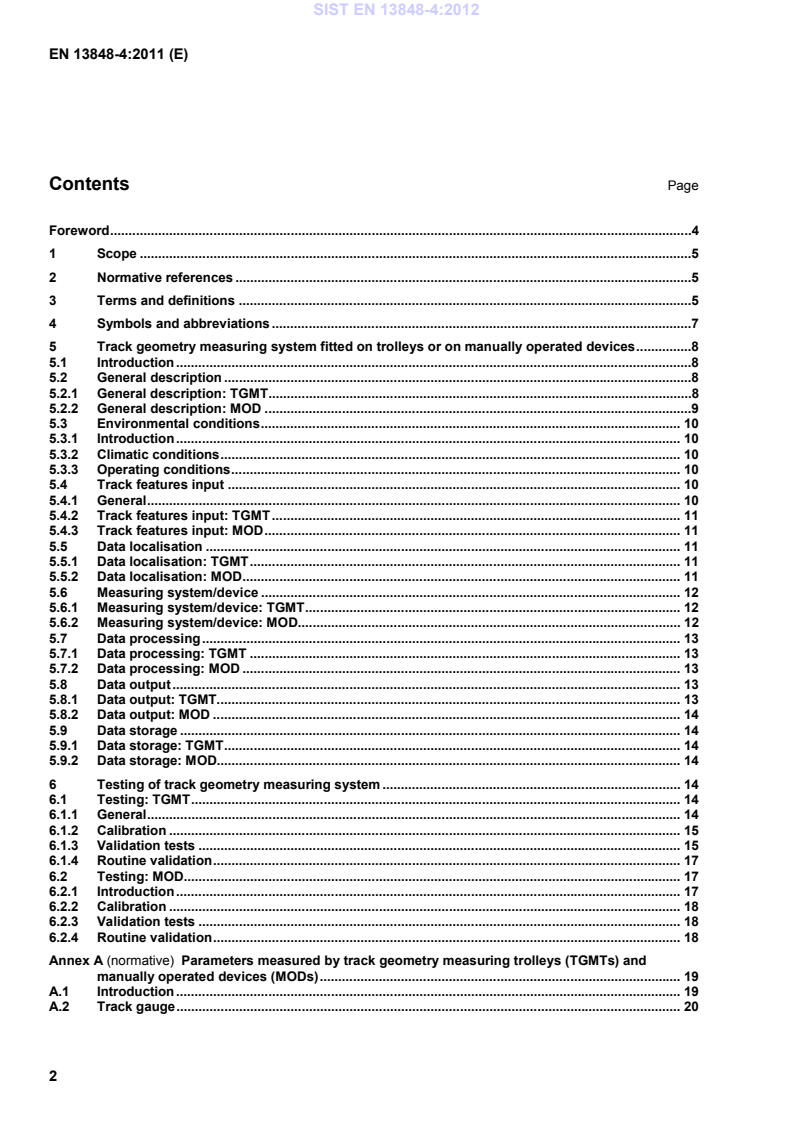 SIST EN 13848-4:2012 SIST EN 13848-4:2012 - Page 4 preview
