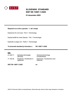 EN 13857-1:2025 - Page 1 preview