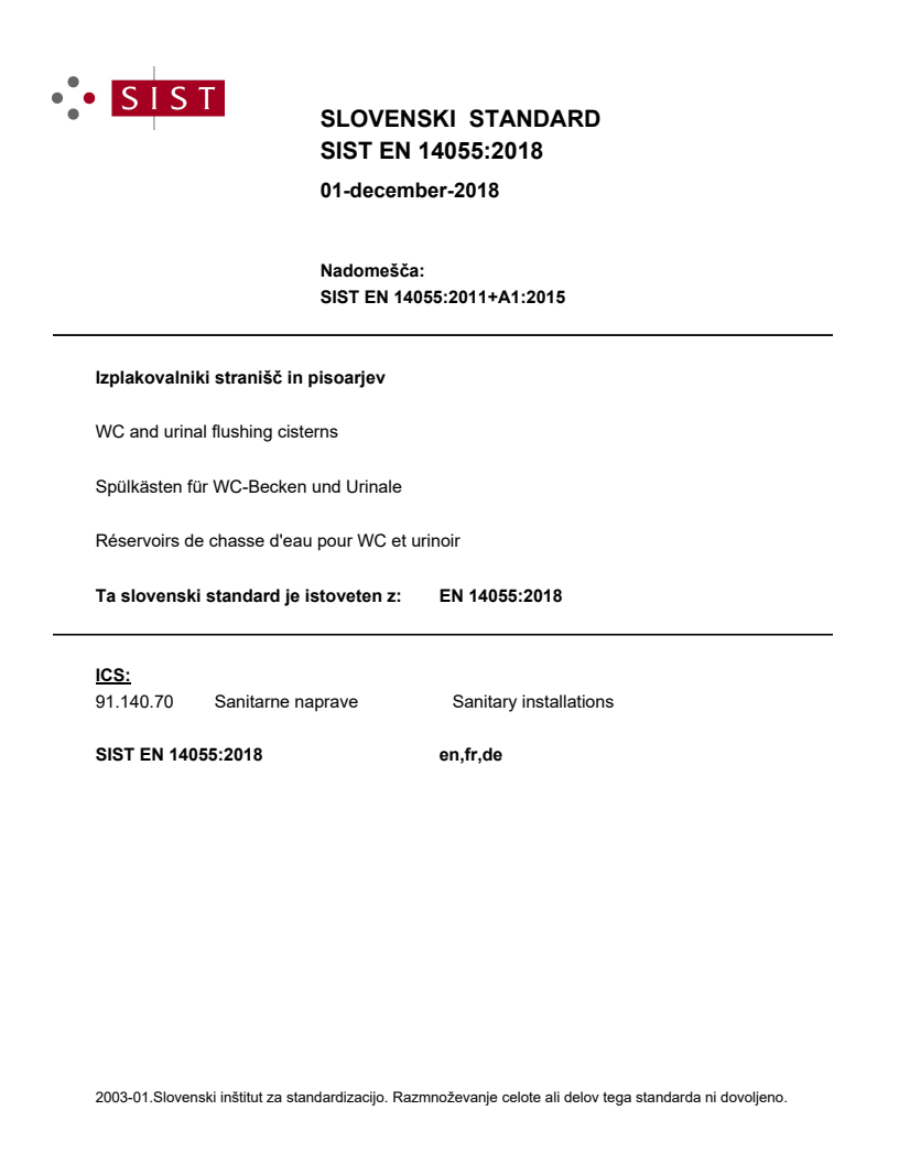 EN 14055:2018 EN 14055:2018 - Page 1 preview